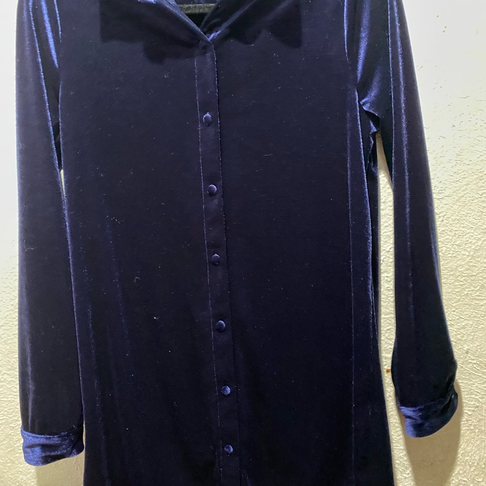 Superdown Midnight Velvet Shirt